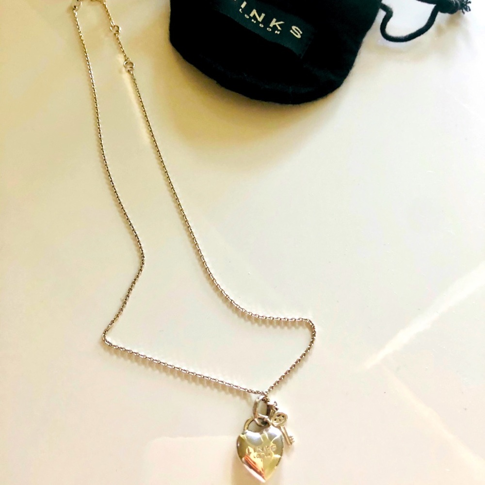 Links of London Sterling Silver Heart Padlock Necklace